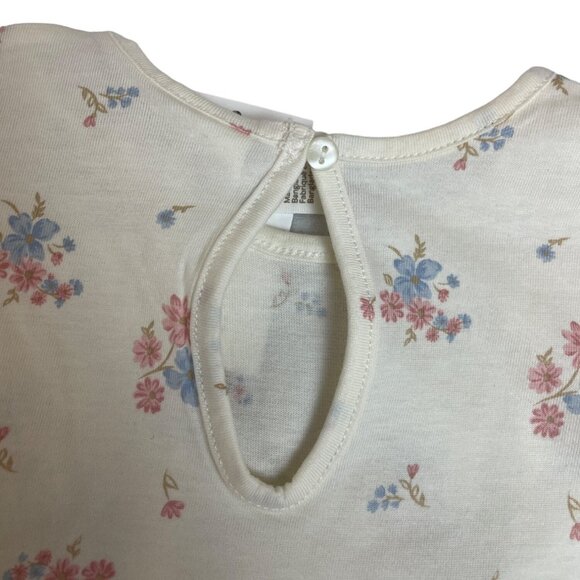 H&M Toddler Girls Floral Print Cream Dress With Ruffled Sleeves Size 3T - New - Picture 4 of 7